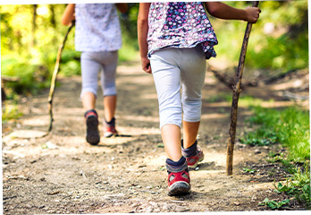 walking in shoes to avoid bee and wasp stings