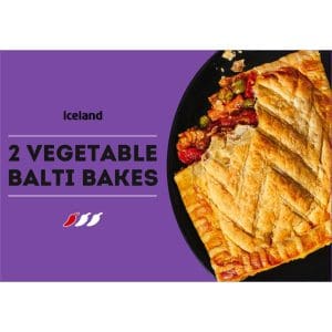 Iceland Foods Ltd is recalling Iceland 2 Vegetable Balti Bakes because it may contain milk which is not mentioned on the label.