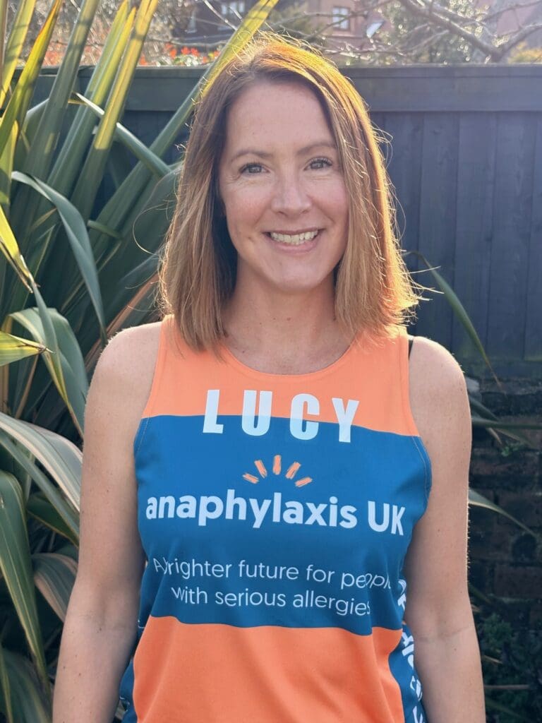 Lucy, London Marathon runner 2026 for Anaphylaxis UK